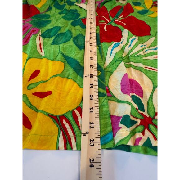 Vintage Jams World Hawaiian Shirt Men’s Small Bold Floral Surf Aloha Y2K - Picture 5 of 7